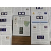 Image 15 : U.S. Statehood Quarters Commemorative Set- 13 States, 2 Coins & Stamps Per State D &P Mint