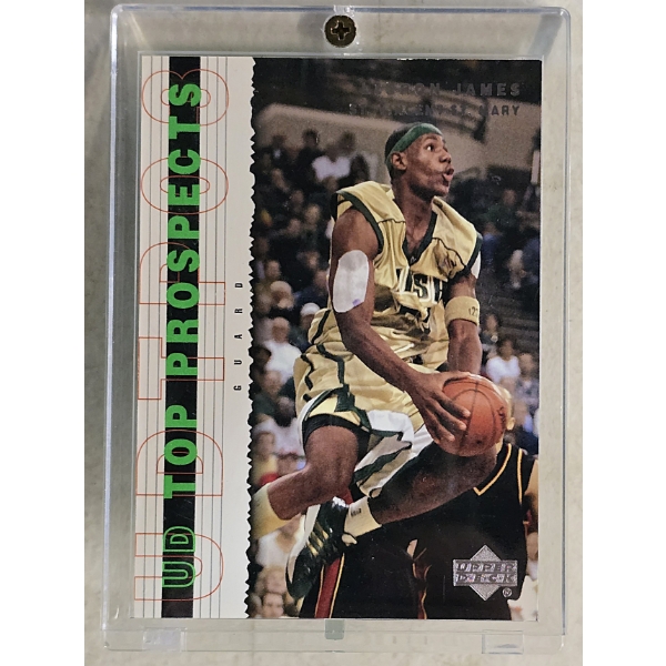 LeBron James Upper Deck Top Prospects in Display Case