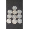 Image 2 : 1964 Kennedy 90% Silver Half Dollars- Face Value: $5.00