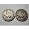 Image 3 : Two 90% Silver United States Walking Liberty Half Dollars ~ $1.00 in Face Value! ~ BOTH DENVER MINT!