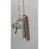Image 3 : Fine Silver Plated "Family Is Everything" 18" Necklace With Swarovski Crystals 