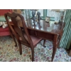 Image 1 : Fine Condition Solid Wood Cherry Finish Queen Anne Desk & Chair As Shown  - Used In Bedroom GEM!