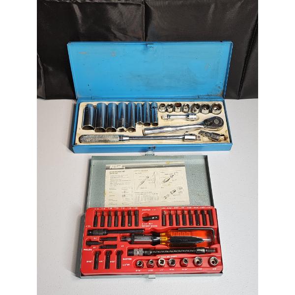 Socket and Ratchet Set & Reversable Ratchet Driver Set