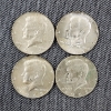 Image 1 : Four 1965 United States 40% Silver Kennedy Half Dollars ~ $2.00 Face Value