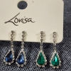 Image 3 : THREE, NEW WITH PACKAGING Sets of Lovisa Earrings Featuring Different Colored Stones