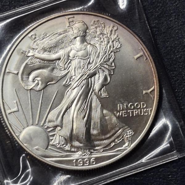 1996 United States 1 Oz .999 Silver Eagle - See Pics