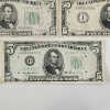Image 4 : Five United States Green Seal $5 Federal Reserve Notes - Face Value $25.00