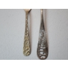 Image 2 : Sterling Silver: Steiff "Rose" Lemon Fork & Decorative Collectible Spoon TW: 33.5g