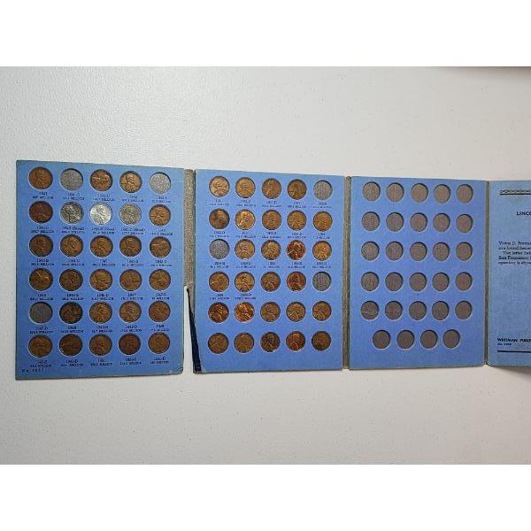 Lincoln Heat Cent Collection Book Starting 1941 / Face Value: $0.54