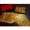 Image 5 : Brand New Full Deck Of 24k 999 Gold Foil Playing Cards Including The Jokers & Special Mahogany Case