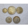 Image 1 : Lot of Five Assorted Foreign Coins Including 3 Silver Coins - 0.3779oz in ASW Altogether! 