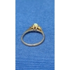 Image 6 : 14K Gold Opal Ring With Diamonds - Size: 5 - Weight: 1.4g