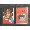 Image 1 : Lot of 2 Topps Baseball Cards.  1963 Topps Bob Gibson #415 and 1961 Topps Roger Maris #478!!!!!