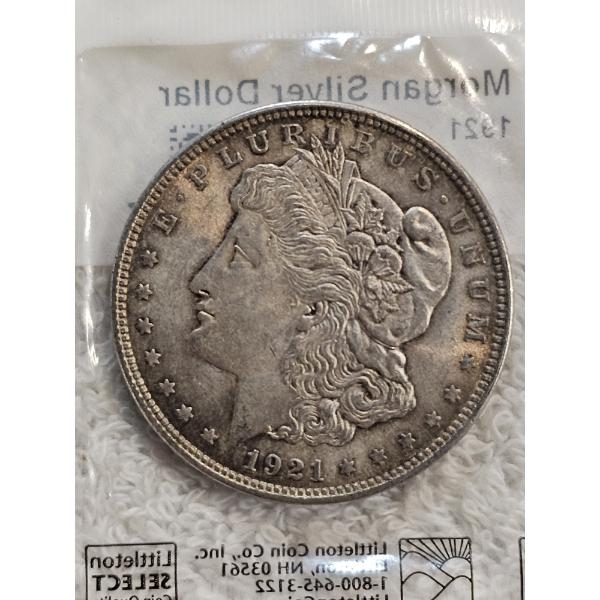 1921 United States Morgan 90% Silver Dollar
