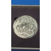 Image 1 : 2024 1 Oz Silver Dragon & Phoenix Antiqued Coin With Rotating Planchet Window - New Century Mint