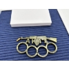 Image 3 : AK-47 themed brass knuckles  - gold brass finish 