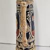 Image 6 : Vintage German Gerz Pewter-Lidded Beer Stein featuring a Tavern Scene (22")