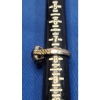 Image 6 : 18K Gold/Sterling Silver Ring With Large Brown Stone - See Photo For Sizing - Weight: 8.5g