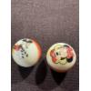 Image 2 : Rare Vintage Mickey & Minnie Mouse Disney Advertising Marbles - Exceptional Condition