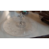 Image 3 : Vintage Set Of 3 Pieces - Glass Pie Serving Pedestal Platter & Others - See Pictures