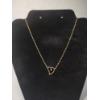Image 1 : 14K Yellow Gold Heart with Diamond Pendant Necklace 17" TW: 2.0g