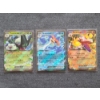 Image 1 : Three Holo Rare Pokemon Trading Cards - Meowscarda ex 015 Quaquaval ex 052 & Skeledirge ex 037