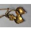 Image 12 : 10K Black Hills Gold Tri-Color Ring (Size 7) & 10K Gold Pair Of Matching Earrings-Total Weight: 4.7g