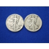 Image 1 : x2 90% Silver Walking Liberty Half Dollars: 1944-D & 1919-S Face Value: $1.00