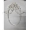 Image 2 : Beautiful White Wood 57'' Wide & 53'' Tall Headboard, 57'' Wide & 37'' Tall Footboard With Side And 