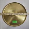 Image 2 : Threshold Halloween Gold Skull And Crossbones Engraved Aluminum Round Serving Platter - 16"