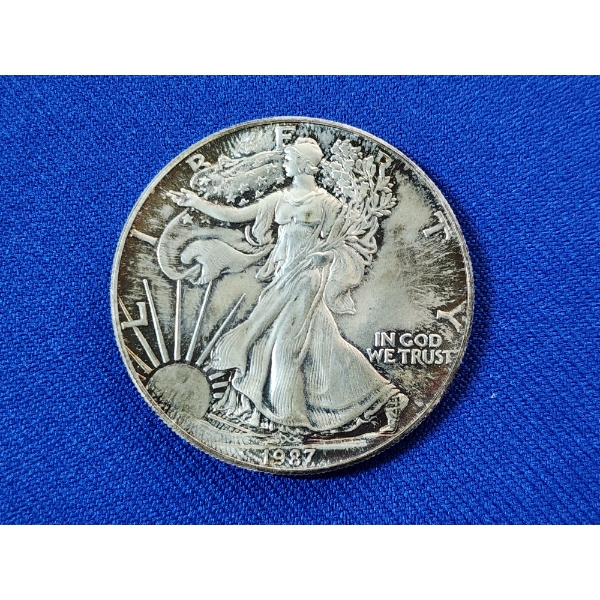 1987 Silver American Eagle - 1 oz .999 Fine Silver Coin 