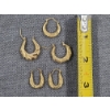 Image 4 : 14K Gold Earrings Lot of 5 Mixed Earrings Weighing 3.1 Grams Total