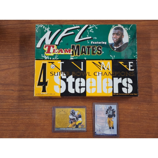 TWO NEW IN BOX Officially Licensed NFL Pittsburgh Steelers Limited Edition Truck & Trailer Toys