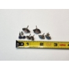 Image 3 : Four Pairs of Sterling Silver Stud Earrings with Various Gemstones - TW: 8.9g