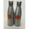 Image 1 : Set of 2 NFL Cleveland Browns 10" Insulated Drink Bottles - Brand New