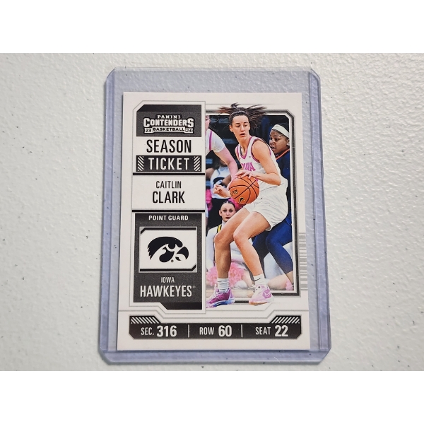 2023-24 Panini Contenders Rookie Basketball Trading Card Caitlin Clark - Mint Condition