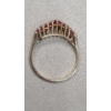 Image 4 : Women's 14K Yellow Gold Ring With Rubies & Diamonds - Size 7.5 - Weight: 3.1g