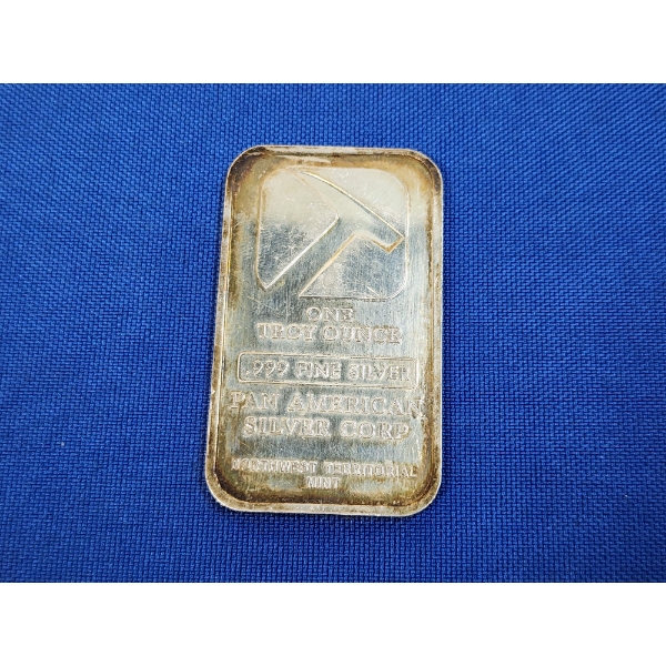 Northwest Territorial Mint Pan American 1 Troy Ounce .999 Fine Silver Bar