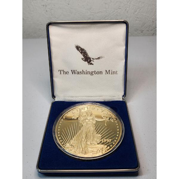 24K Gold Plated Silver Round - 248.9 Grams .999 Fine Silver - Incredible Collector's Piece! 