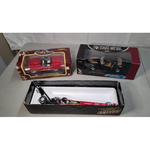 Road Legends Die-cast Ford Thunderbird, 1979 Firebird Trans Am & Scott Kalitta Top Fuel Dragster