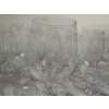 Image 5 : 14 Crystal Wine Goblets -  ~ 7 inches tall - Gorgeous Pattern