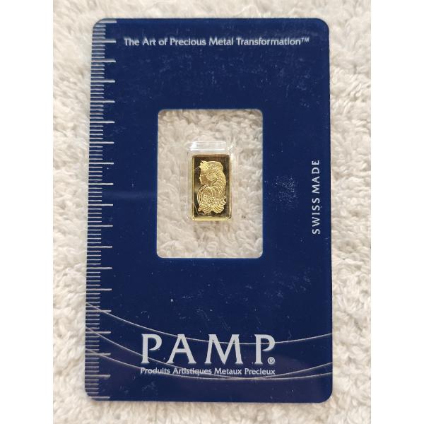 PAMP Suisse 1 gram 999.9 Fine Gold Bar in Original Casing!!!