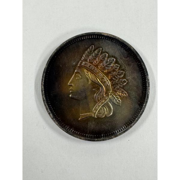 Vintage Indian Head One .999 Fine Silver Troy Ounce Coin