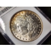 Image 2 : ANACS MS60 Graded 1888-P Morgan Silver Dollar with Nice Toning on Upper Rim!