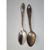 Image 1 : x2 Sterling Silver Souvenir Spoons: Detroit Michigan & Movieland Wax Museum TW: 19.9g