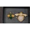 Image 1 : Joan Rivers Classic Quartz Bee Watch Brooch Pin & Jade Gold Tone Bee Brooch/Pendant