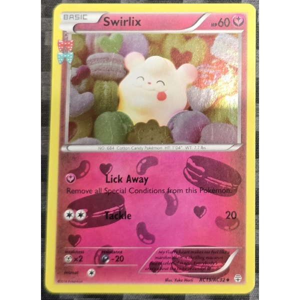 2016 Pokemon Swirlix Radiant Collection RC19/RC32