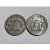 Image 3 : $1.00 Face Value in Benjamin Franklin 90% Silver Half Dollars