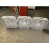 Image 1 : Three Working Lasko Box Fans - One Doesn't Have Feet