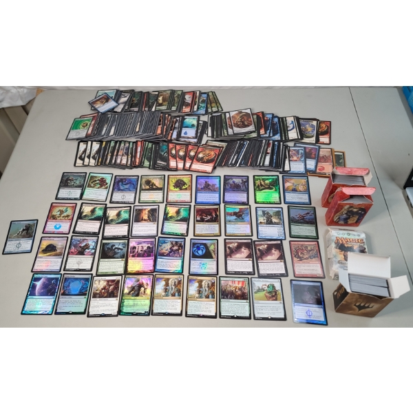 Assorted Magic The Gathering Cards Including Holos/Rares & Deck Boxes 
